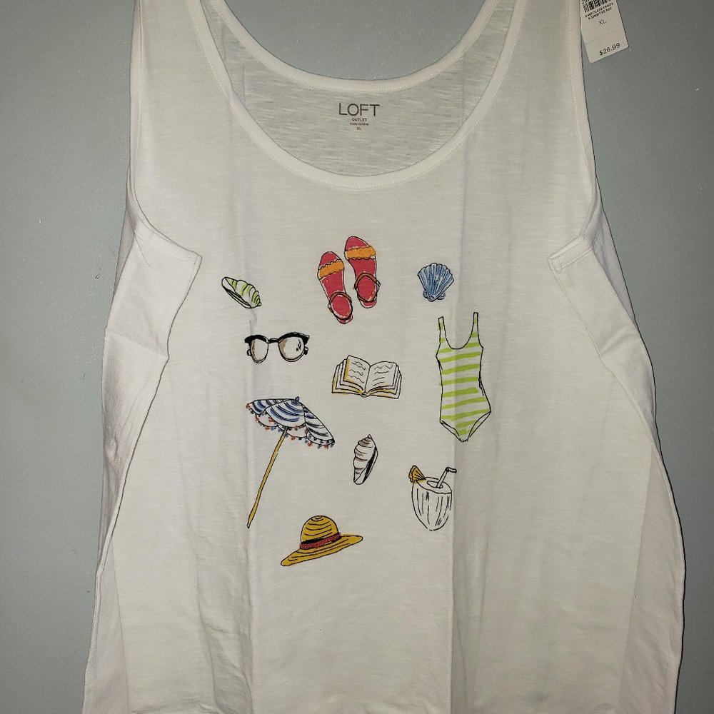 WHITE BEACH TANK TOP